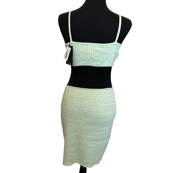 New ~ 4TH & RECKLESS ~ Sicily Cut-Out Halter Knitted Mini Dress Size M VISCOSE - Picture 6 of 10